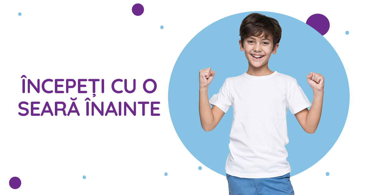 începeți rutina de dimineață cu o seară inainte